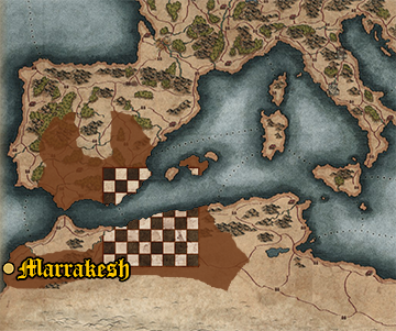 Starting position of Almohad Caliphate