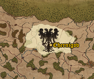 Starting position of Grand Knyazate of Chernigov