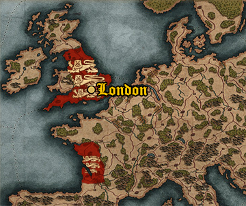 Starting position of Kingdom of England