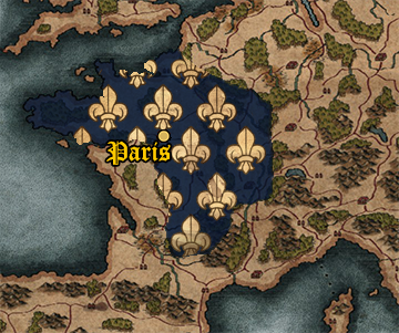 Starting position of Kingdom of France