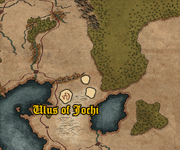 Starting position of Ulus of Jochi
