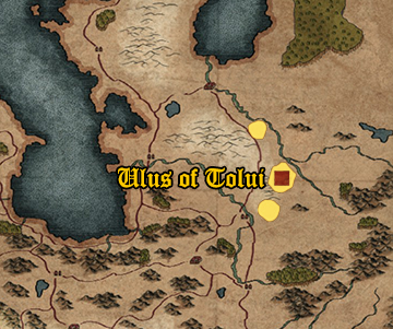 Starting position of Ulus of Tolui
