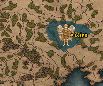 Starting position of Grand Knyazate of Kiev