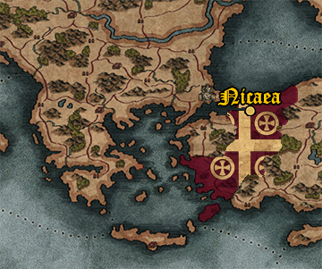 Starting position of Empire of Nicaea