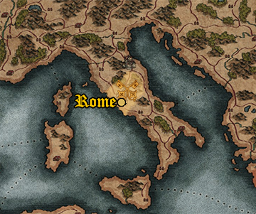 Starting position of Papal States