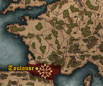 Starting position of County of Toulouse